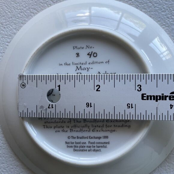 May - At The Rose Arbor Plate Cat Kitten By Jurgen Scholz Timeless Tails 1999 - Picture 10 of 11